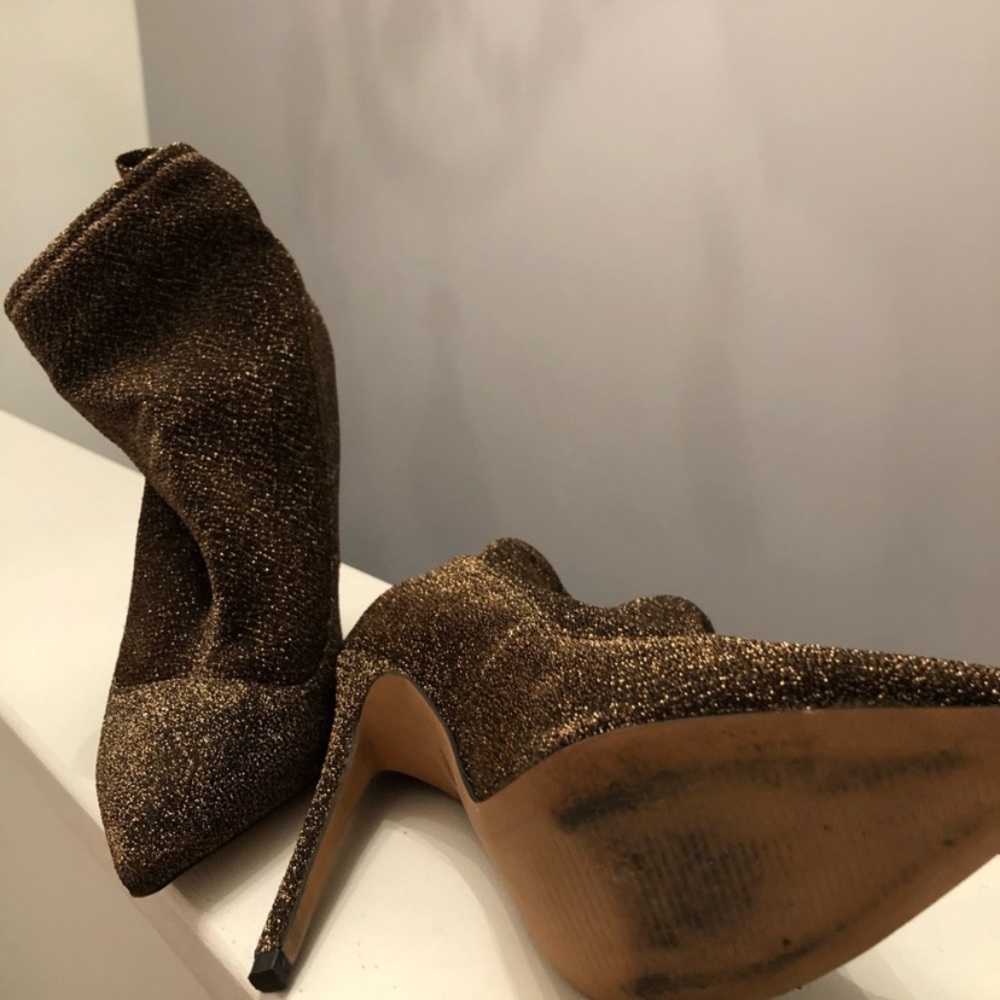 ASOS Bronze Glitter Booties - Picture 4 of 4